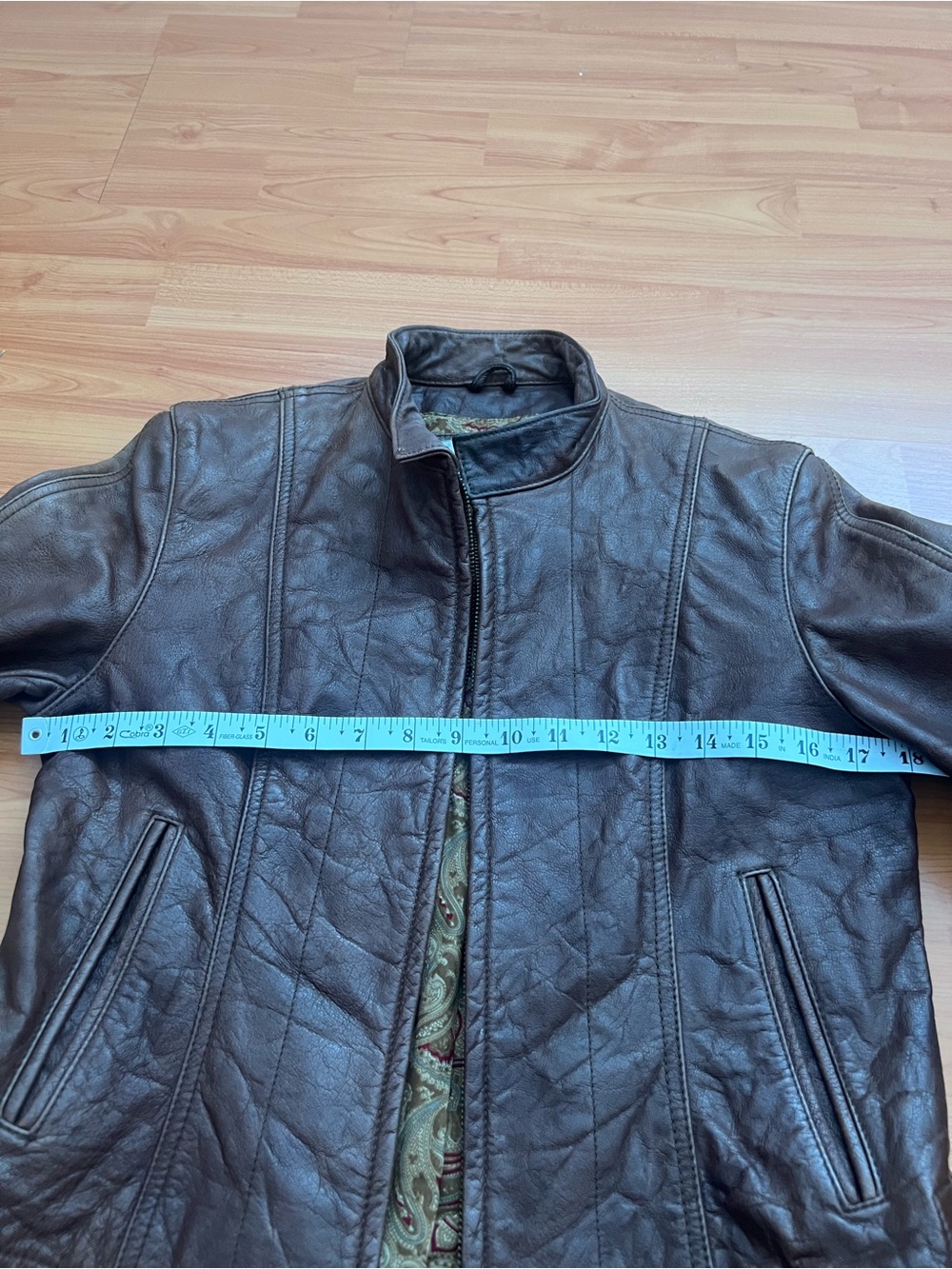 Wilsons Maxima Vintage Brown Genuine Leather Jacket - Picture 8 of 9